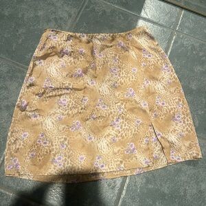 Hazel Boutique floral skirt with slit
